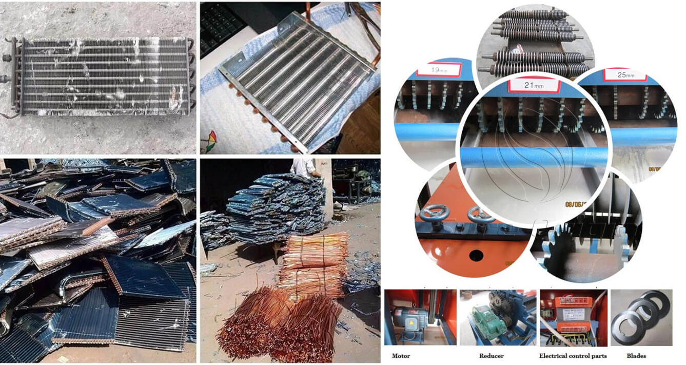 구리 알루미늄 라디에이터 재활용 분리기